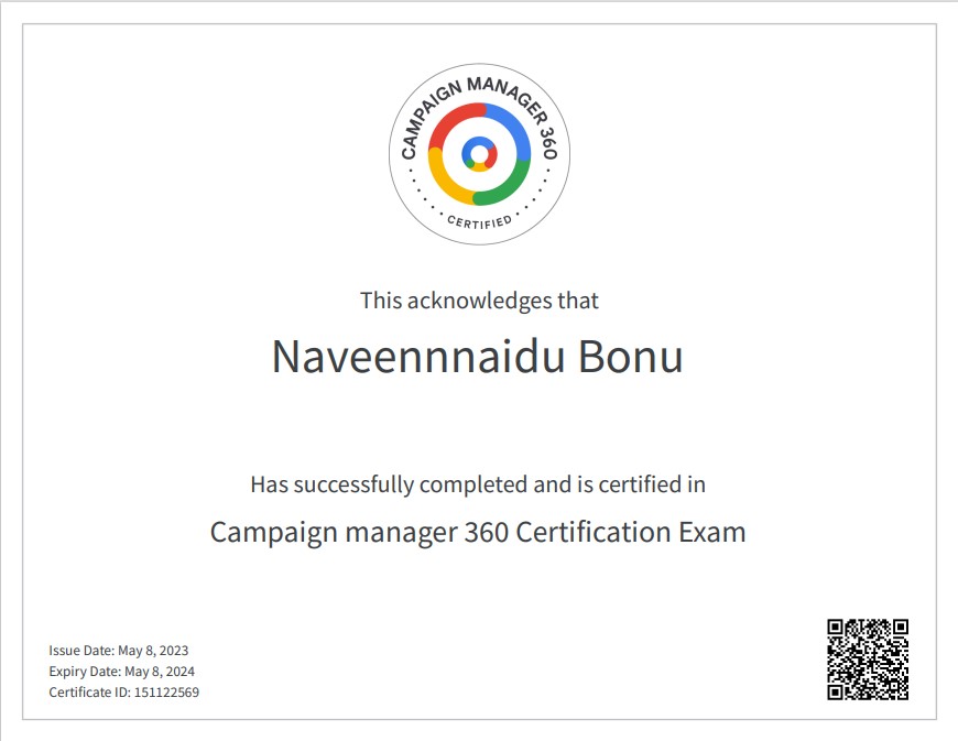 CM360 (Campaign Manager 360) Certification