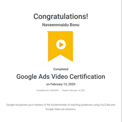 Google Video Ads Certified